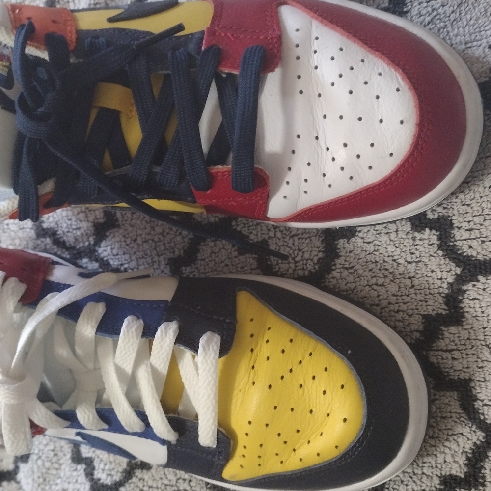 Nike Red and Yellow Sneakers Bold Design